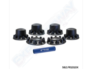Automann Rear Axle Cover Complete Set Black ABS Product Image